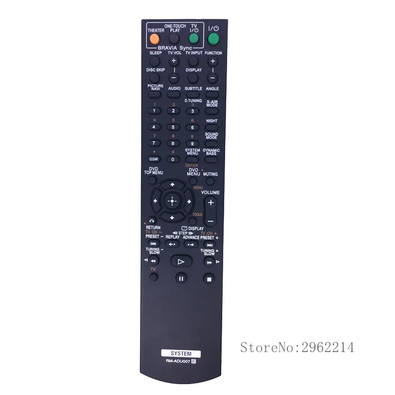 

RM-ADU007 Remote control suitable for Sony AV SYSTEM DAV-DZ750K DZ520K DAV-HDX275 DAV-HDX277WC DAV-HDX279W DAV-HDX475