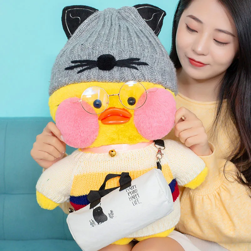 50 см Kawaii LaLafanfan кафе утка плюшевая игрушка милые животные Утка Мягкая кукла детские игрушки Рождественский подарок на день рождения для детей