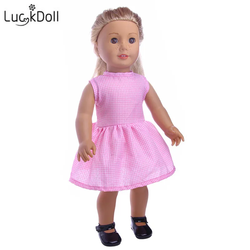 LUCKDOLL Новое Кукольное платье подходит для 18 дюймов Американский 43 см детская