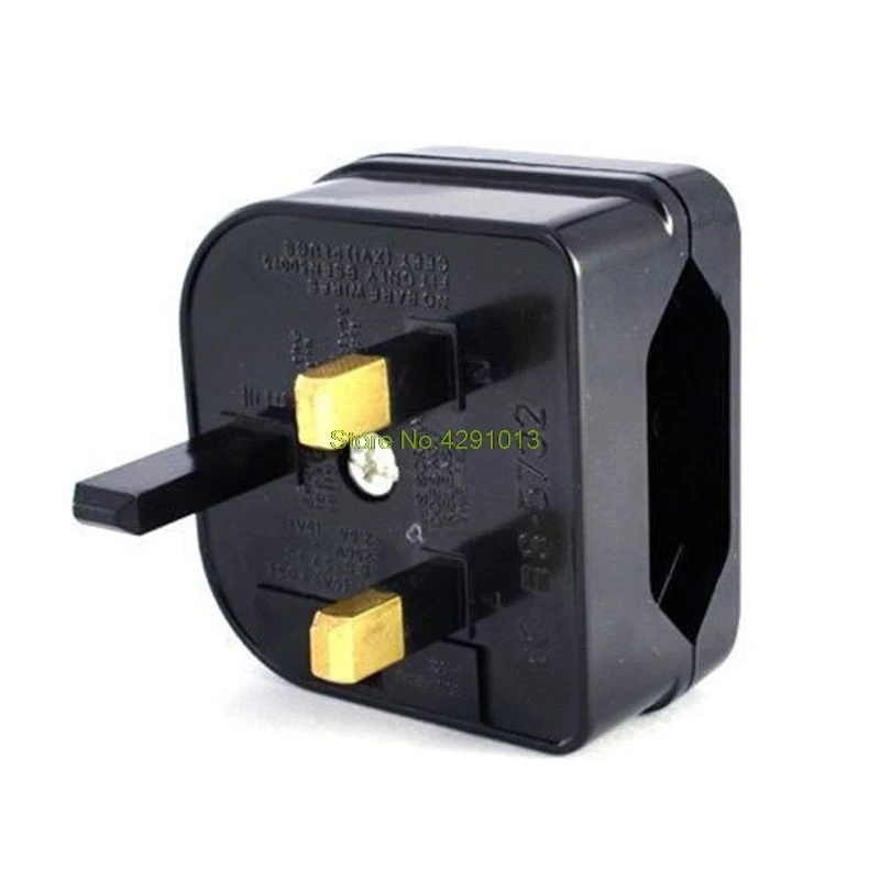 Новый европейский евро ЕС 2 Pin в Великобританию 3Pin разъем питания адаптер
