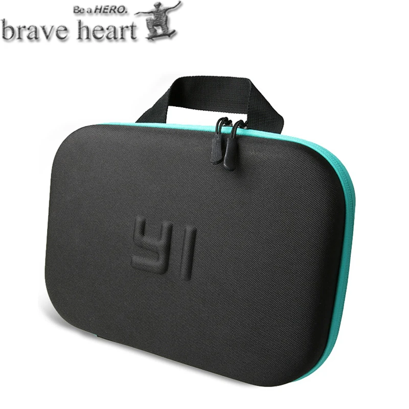 Чехол для переноски brave heart EVA Box сумка для хранения+ палка для селфи монопод для Xiaomi Yi 4k 2 xiaoyi аксессуары для спортивной экшн-камеры