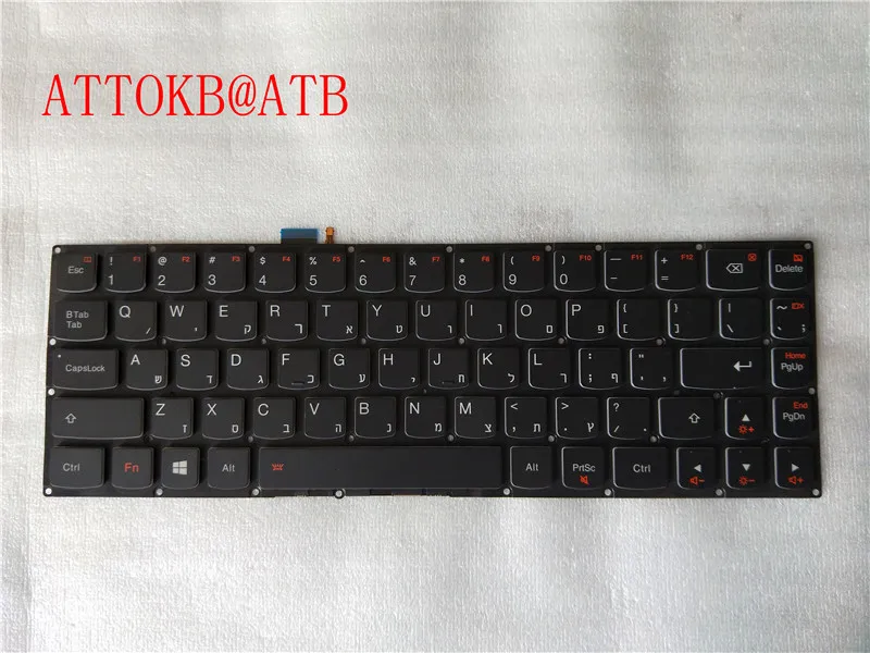 Цвет: желтый Русский/Испания/BR/GR/PO/HB Макет ноутбук клавиатура для lenovo yoga 3 Pro PRO13 1370 yoga 3pro 80HE черный - Цвет: Цвет: желтый