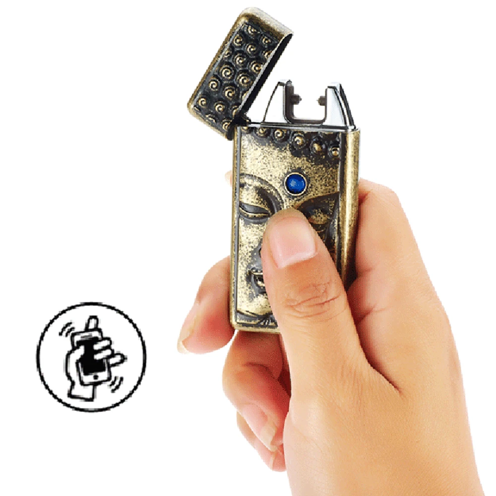 2017 Новый Ретро Стиль Зажигалка Классическая мода высокой USB встряхнуть