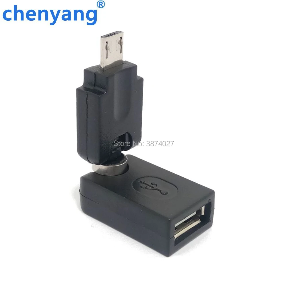 Гибкий Поворотный угол 360 градусов вращающийся USB 2 0 A Женский к микро штекеру