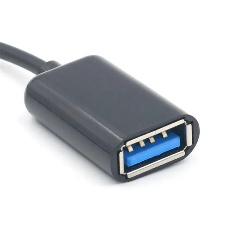 500 шт/партия черный/белый type C OTG usb адаптер кабель 3 1 штекер USB 2 0 A Женский для