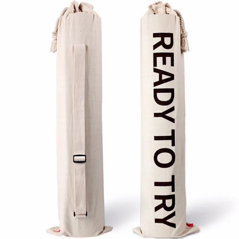 Cotton and linen yoga mat backpack yoga exercise outdoor yoga mat yoga bag fitness body