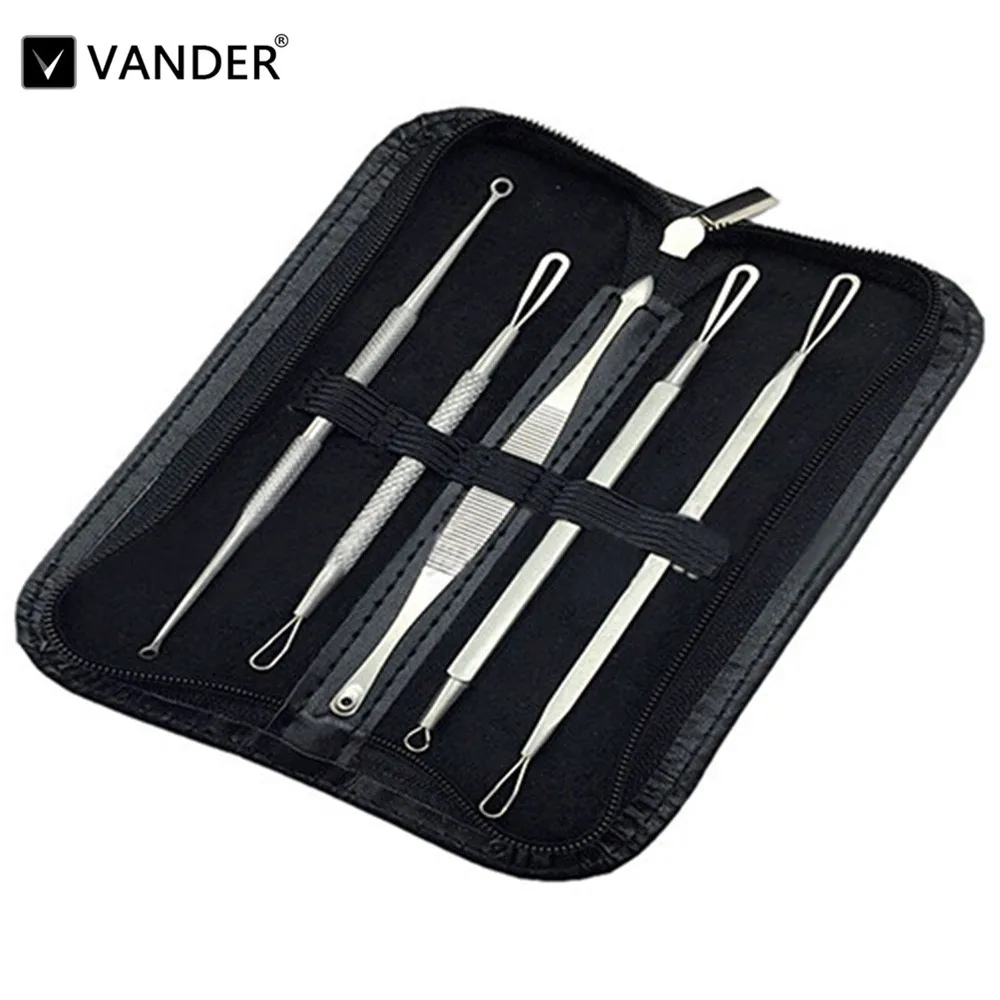 5 шт./компл. инструменты для красоты из нержавеющей стали игла прыщей экстрактор