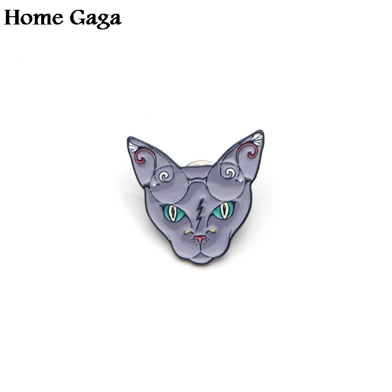 Homegaga Сфинкс Кошка цинковые булавки para рюкзак Одежда металлическая медаль для сумки рубашки Значки броши для мужчин и женщин D1365