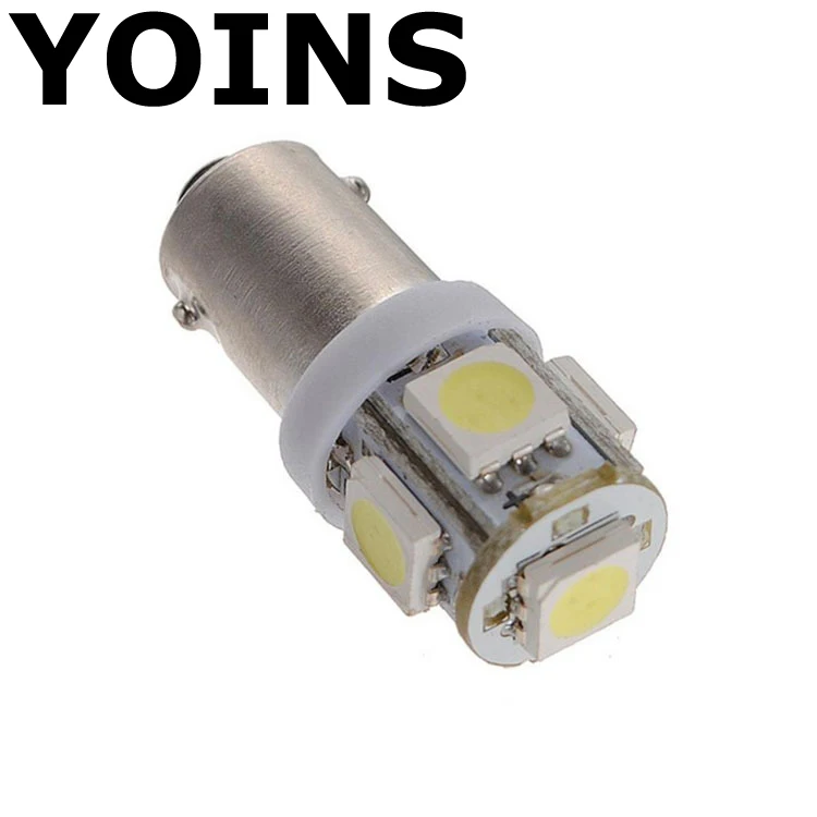 2 шт./лот автомобильные Габаритные фары Ba9s T4w 5050 SMD 5 светодиодный башня 96 люмен Авто Клин маркер светильник светодиодный лампы DC12V