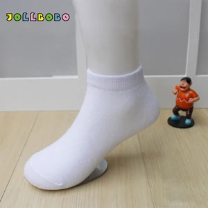 Белые детские носки на весну и осень, однотонные тонкие мягкие хлопковые детские носки для мальчиков и девочек, низкие спортивные носки для студентов, оптовая продажа
