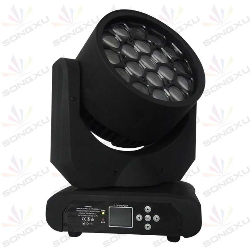 SONGXU 8pcs/lot 2015 19x12W RGBW 4in1 LED Hawkeye Beam Moving Head Light/SX-MH1912 | Освещение