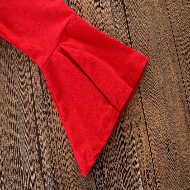 

Kids Baby Girl Rose Flower Clothes Baby Girls Ruffles Printed Strap Tops+ Bell-bottomed Pants 2Pcs Outfits Kids Summer Clothing