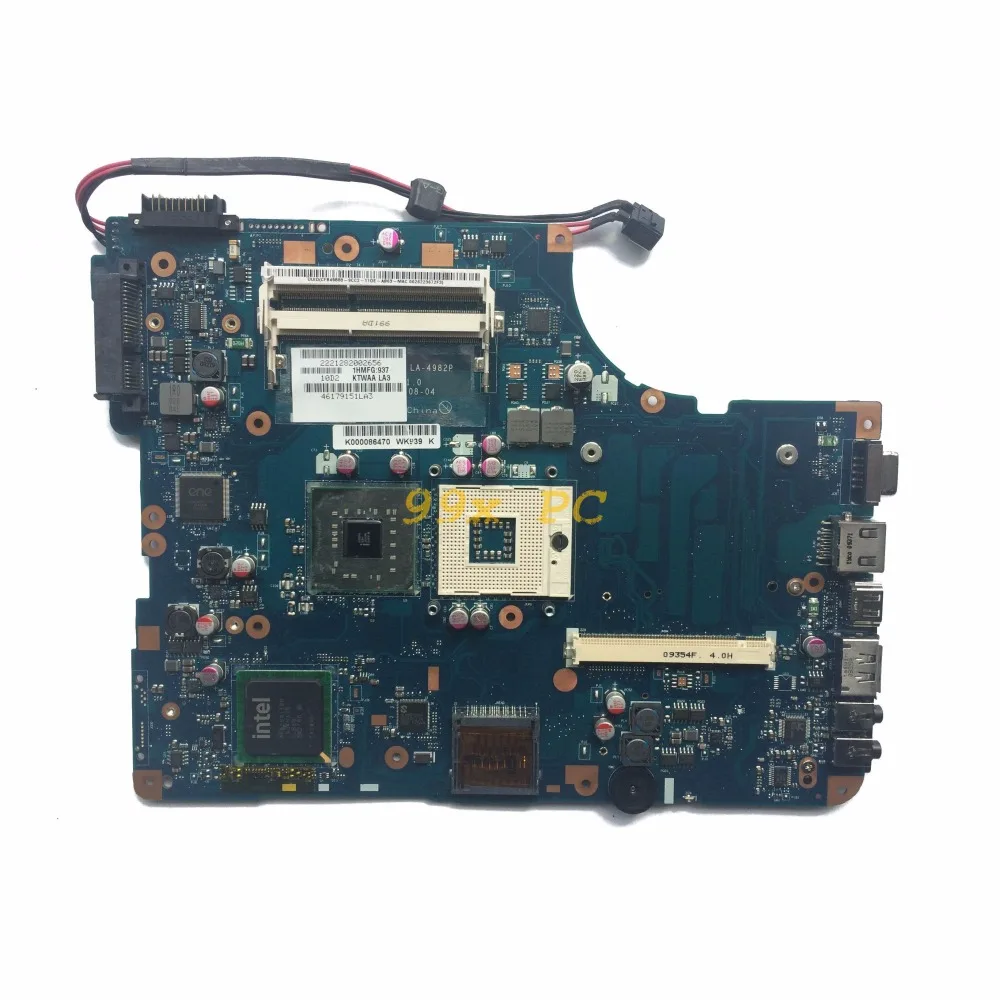LAOKE для Toshiba Satellite L500 L505 L555 Материнская плата ноутбука K000086470 KSWAA LA 4982P DDR3 Тесты