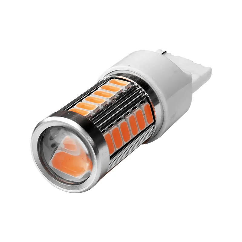2 шт. Автомобильные светодиодные лампы T20 7440 W21W WY21W 33 SMD 5730 s 33SMD 5630|Сигнальная лампа|