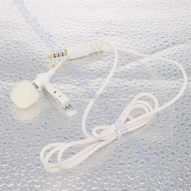 Белый Внешний петличный микрофон с креплением на лацкане для iPhone iPad Samsung