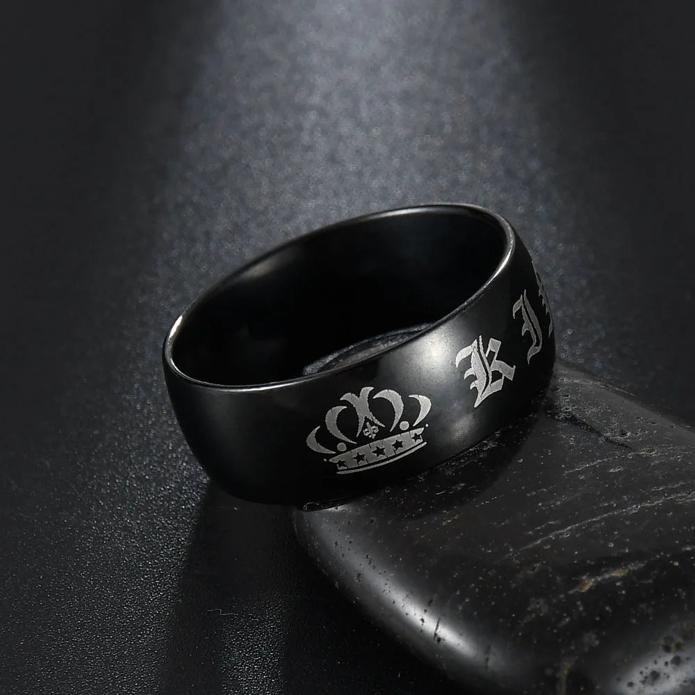 MeMolissa Vintage Crown Ring JESUS Christian Cross Couple High Polished For Men and Women Engagement Gift for Friends | Украшения и