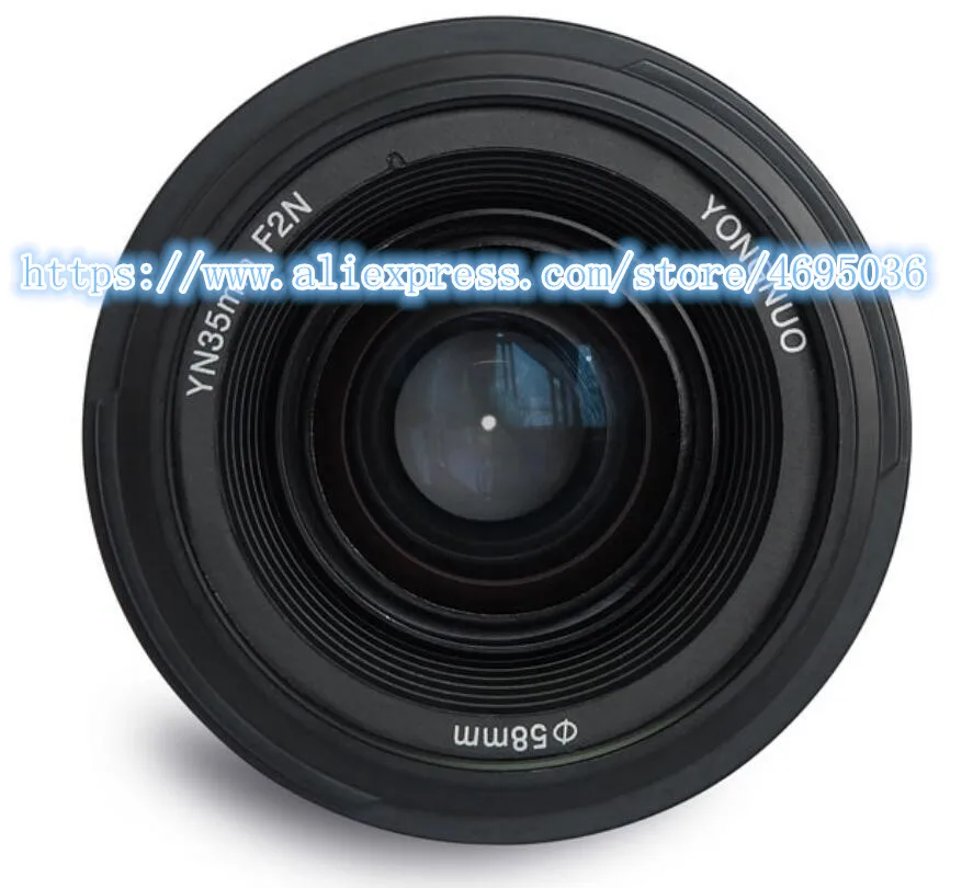 Объектив для YONGNUO 35 мм объектив YN35mm F2.0 AF/MF с фиксированным фокусом F1.8 AF/EF Nikon F