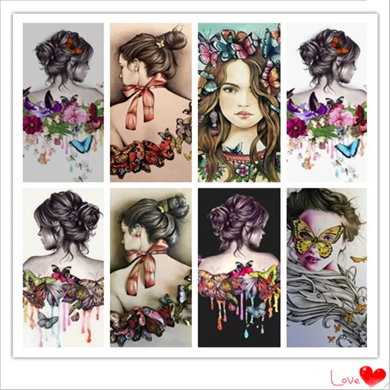

Full Square/Round Drill 5D DIY Diamond Painting "Butterfly beauty" Embroidery Cross Stitch Mosaic Home Decor Gift ZT