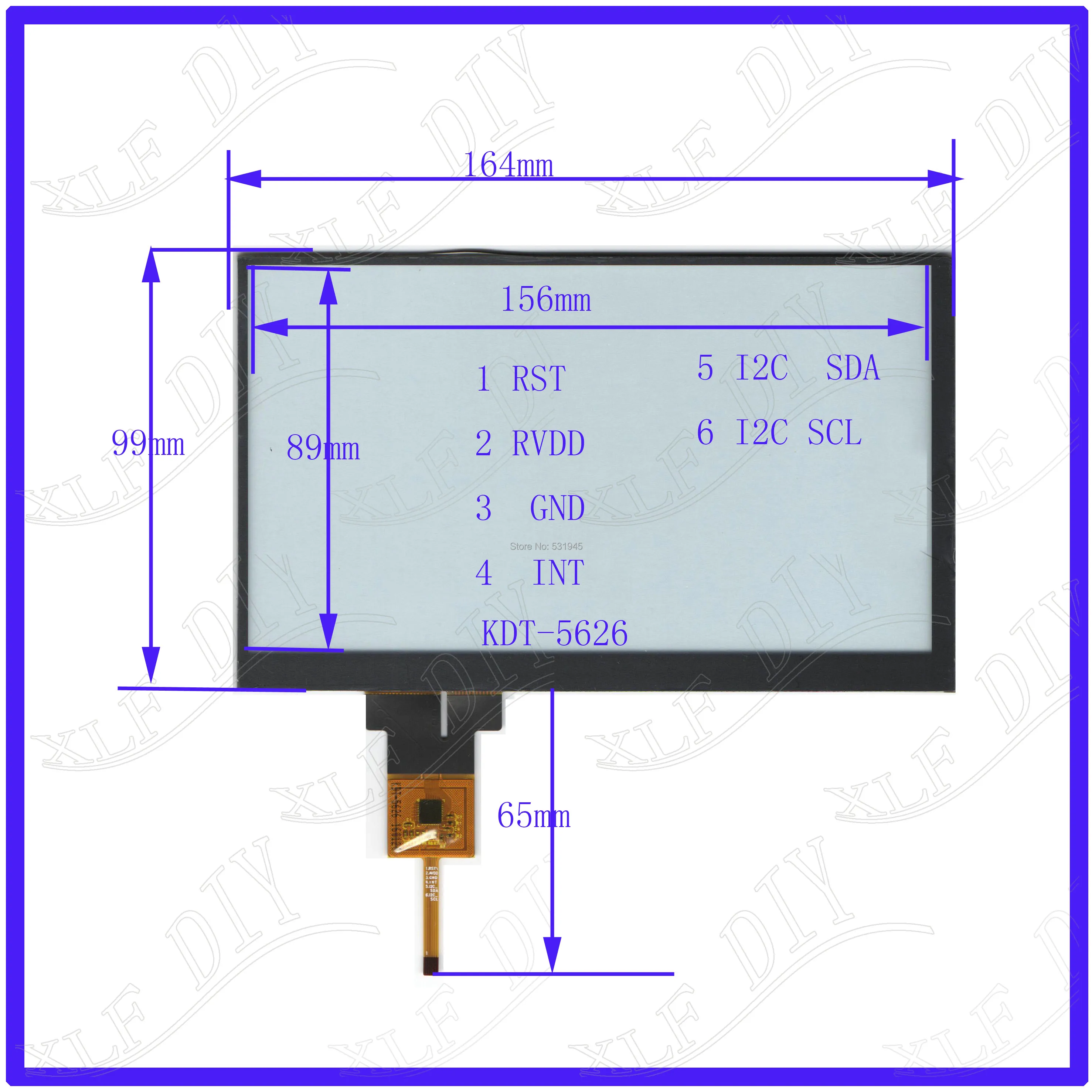 ZhiYuSun KDT-5626 7-дюймовый емкостный сенсорный экран для автомобильного DVD-плеера