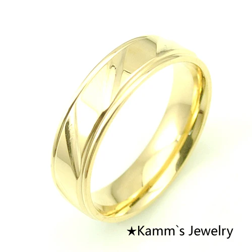 6 мм ширина модные кольца из нержавеющей стали для женщин и мужчин обручальные