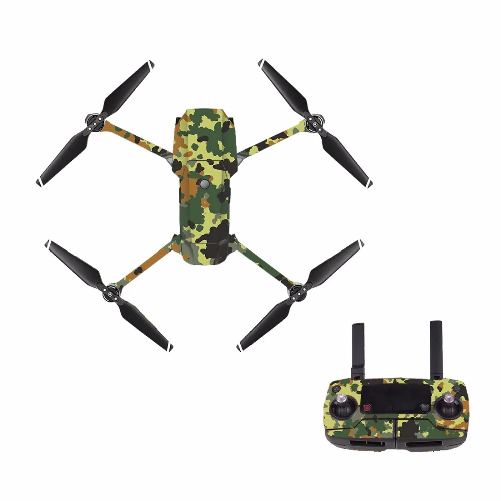 [M0011] камуфляжная наклейка на корпус дрона для DJI Mavic Pro + пульт дистанционного