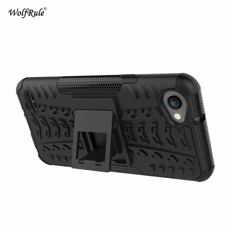

sFor Phone Case Lg Q6 Cover Q6A WolfRule Soft Silicone + Hybrid Plastic Kickstand Case For LG Q6 Cases For LG Q6 Q6A M700 Funda