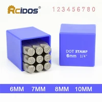 numbers 67810mm dottedlattice motorbikercidos car chassis number stamp steel word punch stampmatrix stamp 0 8