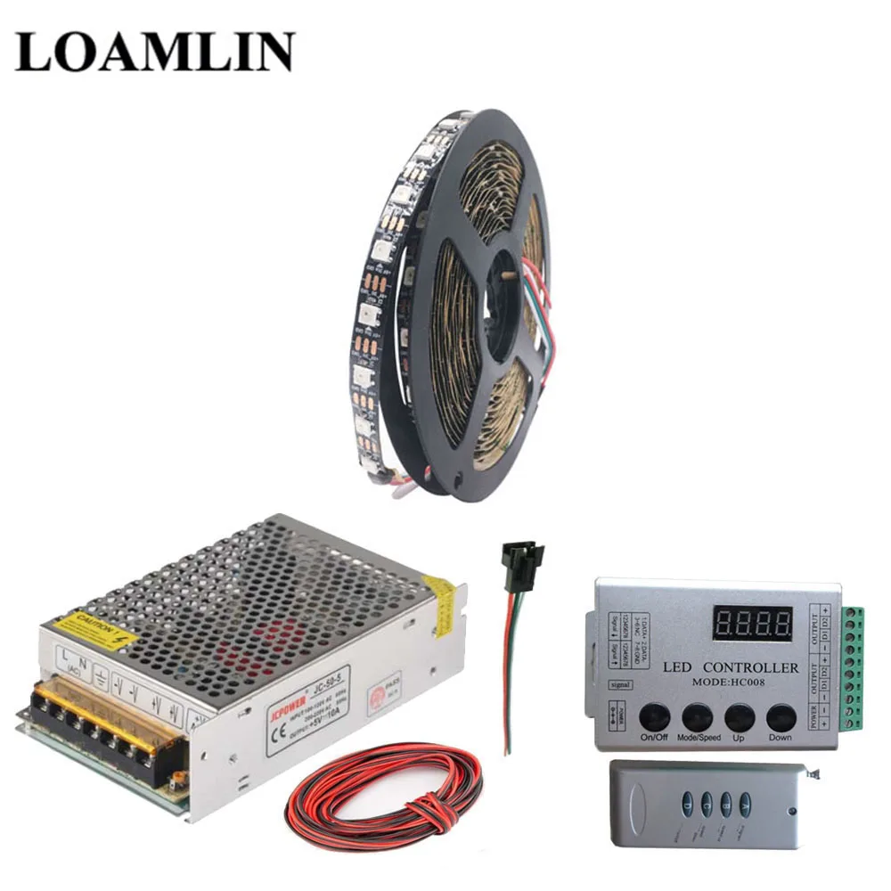 WS2812B WS2812 RGB Светодиодная лента HC008 Программируемый светодиодный контроллер