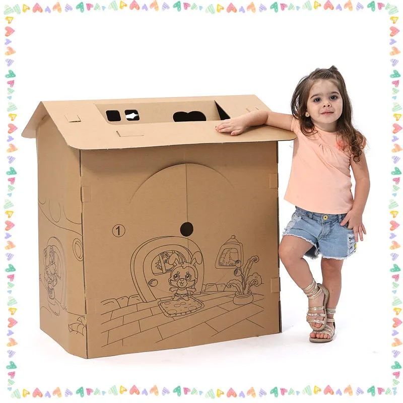 Cool Tank большой diy-раскраска игрушки игрушечный танк детская палатка игра дом - Цвет: 7