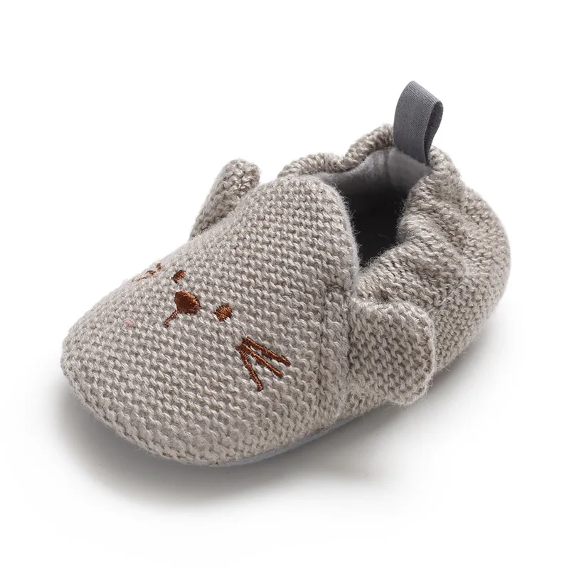Brand New Toddler Newborn Baby Crawling Shoes Boy Girl Lamb Slippers Prewalker Trainers Fur Winter Animal Ears First Walker