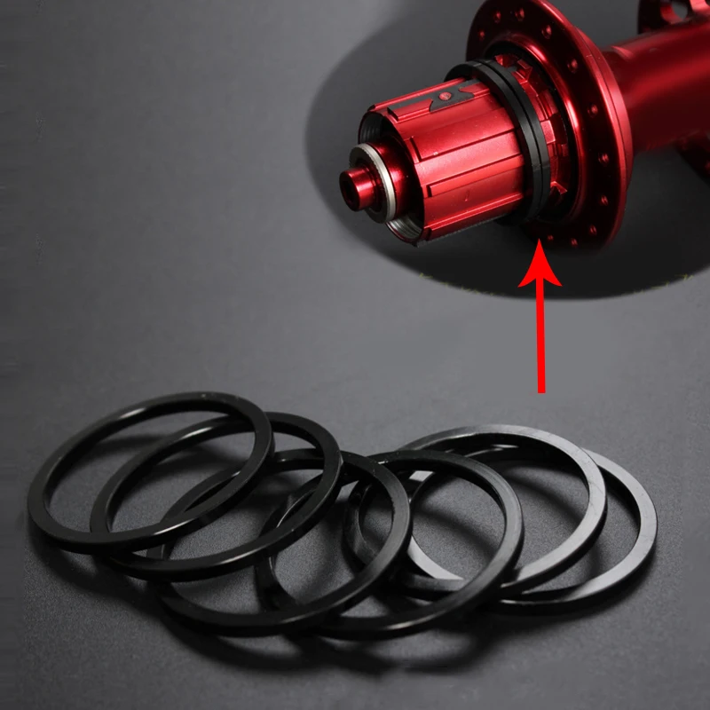 Осевая шайба для горного велосипеда 4 шт. Черный маховик свободное колесо BB