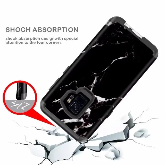 Противоударный защитный чехол с мраморным узором для Samsung Galaxy S9/S9 plus |