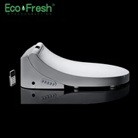 ecofresh smart toilet seat d shape electric bidet cover heat double nozzle soft wash dry massage fit wall mounted toilet