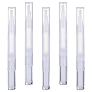 5 шт., 3 мл, ручка для масла для ногтей, закрученные ручки, жидкость для роста ресниц, пустые трубки, косметический контейнер, аппликаторы, трубка с наконечником кисти