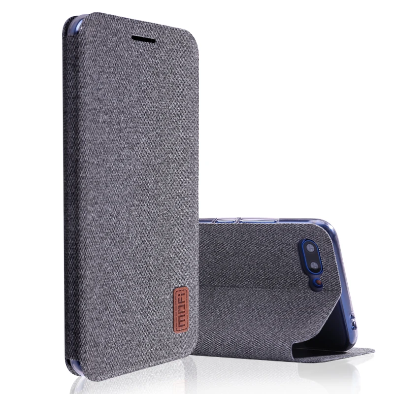 Чехол для honor 10, чехол MOFI для huawei honor 10, тканевый флип-чехол для honor 10, полный Чехол-подставка, мягкий силиконовый чехол-накладка