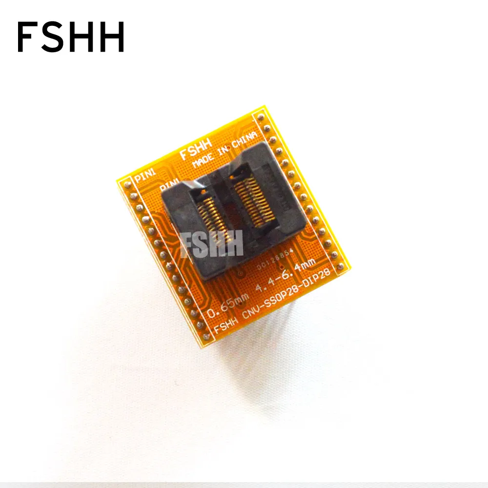 Адаптер для программного обеспечения Φ SSOP28 до DIP28, штекер для тестового разъема IC 0,65 мм
