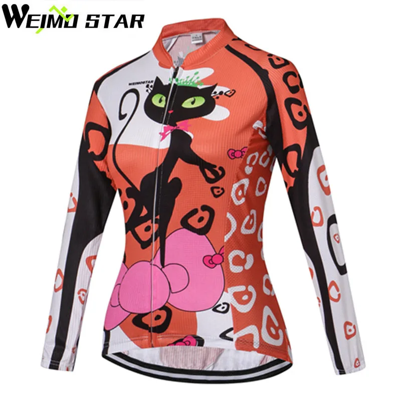 WEIMOSTAR Велоспорт Джерси Ropa Ciclismo женская спортивная одежда с длинным рукавом на