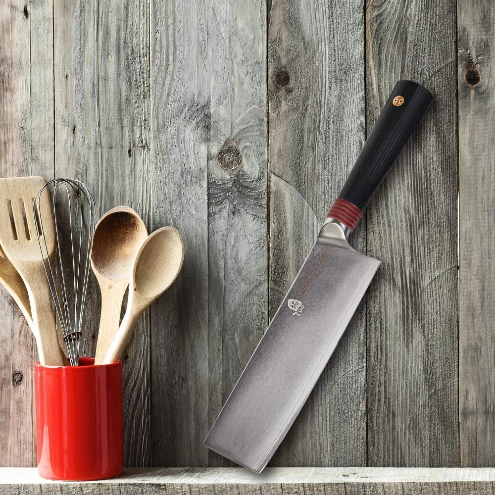 TUO столовые приборы кольцо-R серия kiritsuke Ножи 6 5 &quot-AUS-10 японской дамасской