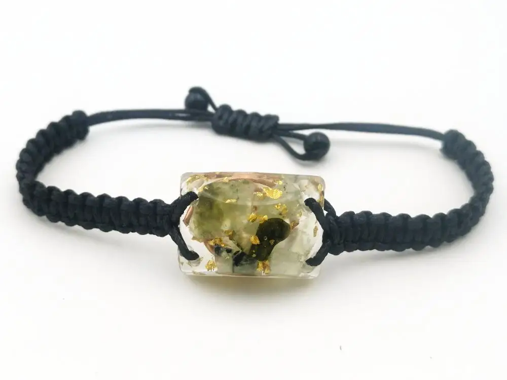 Prehnite Orgonite (2 4x1 8 см) браслет богатство любовь медитация талисман|Камни| |