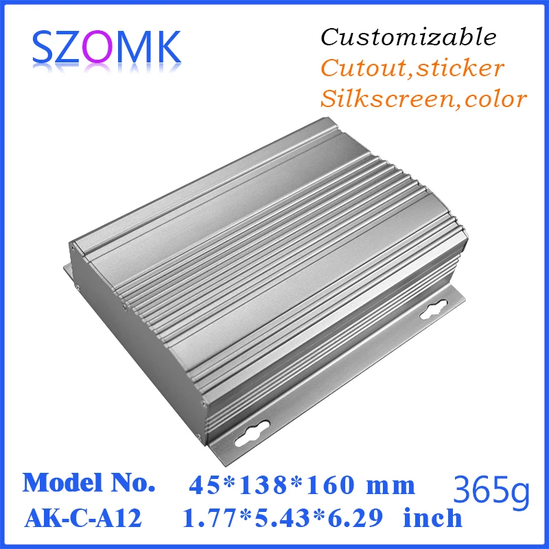 Экструдированный алюминиевый корпус для электроники фотоэлемент 45*138*160 мм