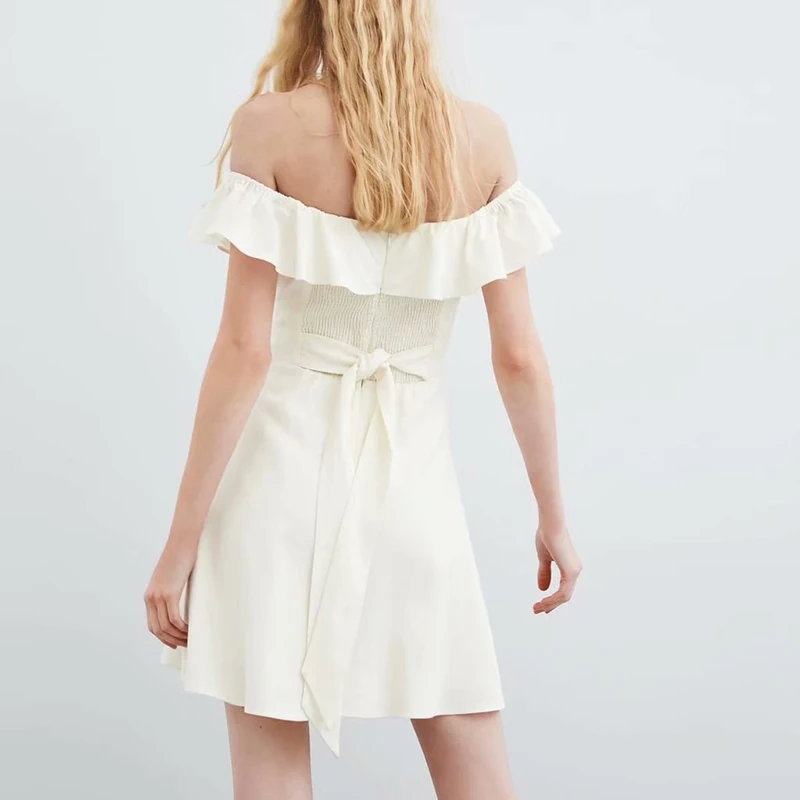 Heydress Летнее мини-платье с вырезом лодочкой сексуальное драпированное платье со