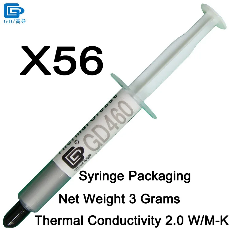 GD460-SY3 56 Pieces GD460 Термальность проводящая силиконовая смазка паста штукатурка силикон радиатор соединение серебряные CN100 MB05 ST20 SSY1 SY3 SY7 SY15 SY30 - Цвет лезвия: GD460-SY3 56 Pieces