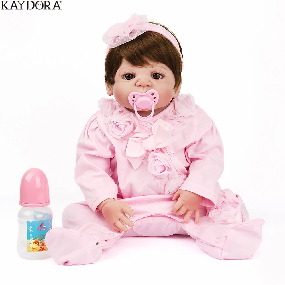 KAYDORA 55 см детские куклы реалистичные Bebes Reborn силиконовые игрушки для девочек