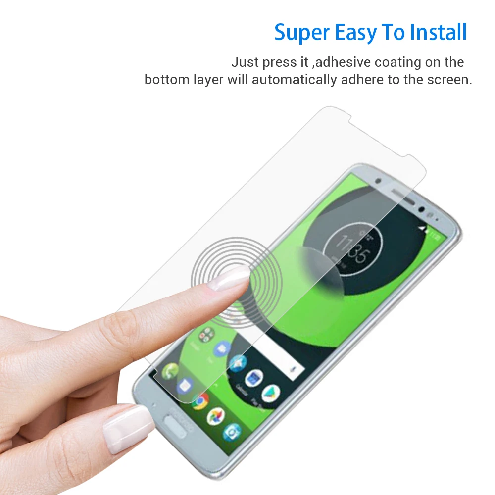 Turata полное покрытие закаленное Стекло для MOTO g6plus 0.26 мм Экран Protector Высокая