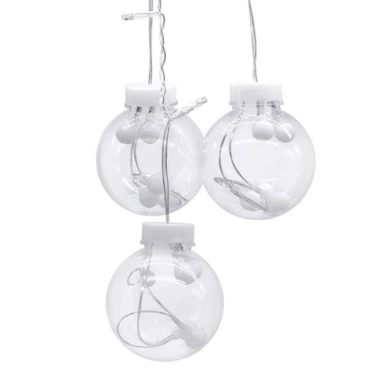 JSEX LED Ball Lighting String Cutains Lights 2 5 м белый/RGB праздничное освещение сказочные огни