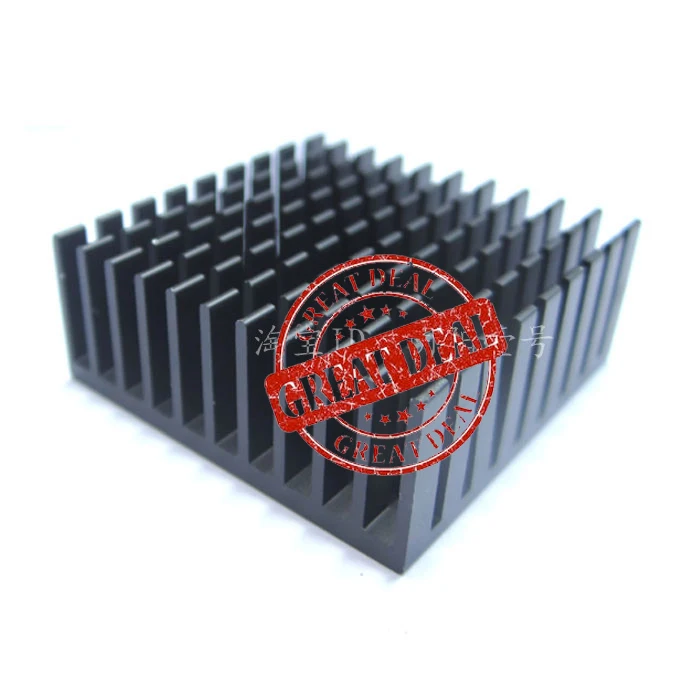 Free Ship brand new 100pcs high quality aluminum heatsink 35*35*14MM CPU Heatsink cpu Super thermal radiator black