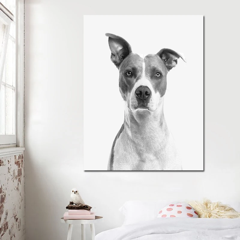 Картина маслом в виде животных картина с изображением yhound черно белого цвета