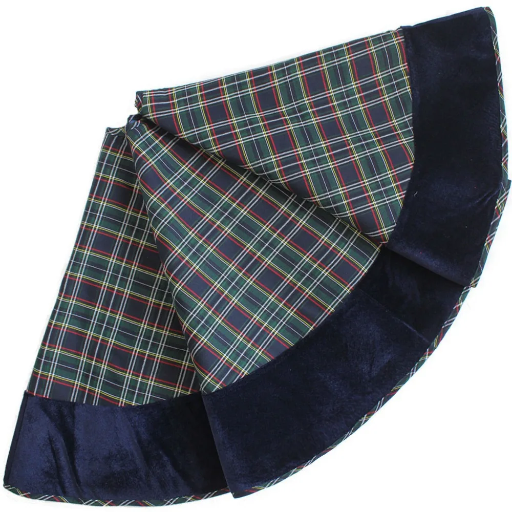 Бесплатная доставка Очень большой 50 &quotклетчатая Рождественская елка юбка