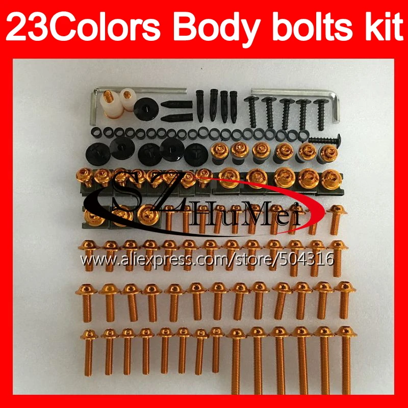 

Fairing bolts full screw kit For SUZUKI Hayabusa GSX R1300 GSXR1300 08 09 10 12 2008 2009 2010 2012 Windscreen bolt screws Nuts