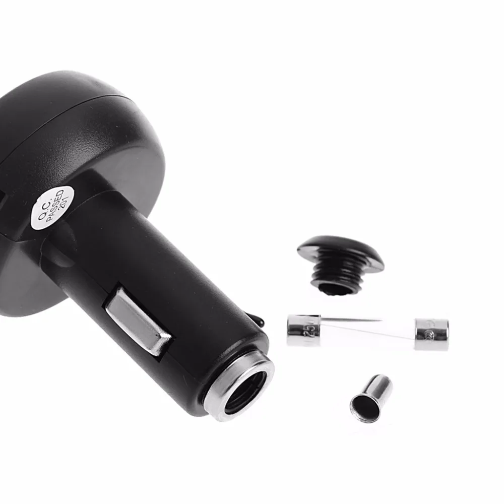 3в1 Авто Цифровой светодиодный термометр USB Автомобильное зарядное устройство